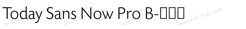 Today Sans Now Pro B字体转换